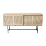 Webbing Sumatra dressoir  - metalen poten - 80x160x42 cm