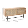 Webbing Sumatra dressoir  - metalen poten - 80x160x42 cm