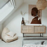 Webbing Sumatra dressoir  - metalen poten - 80x160x42 cm