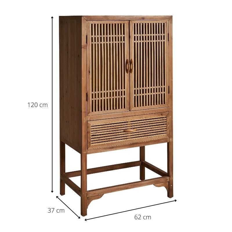 Kast Tokyo met 2 deuren en 1 lade - 120x62x37 cm