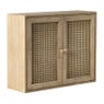 Webbing wandkast Bandung - naturel - 48.5x60x22 cm