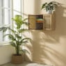 Webbing wandkast Bandung - naturel - 48.5x60x22 cm