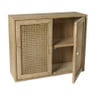 Webbing wandkast Bandung - naturel - 48.5x60x22 cm