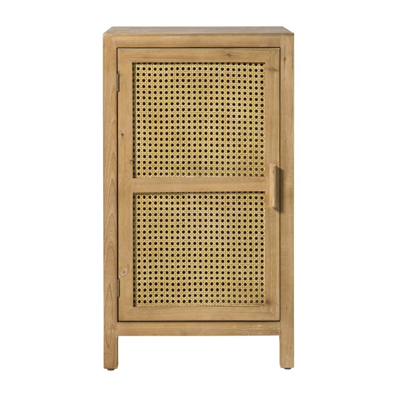 Webbing nachtkastje Bandung - naturel - 80.5x45x40.5 cm