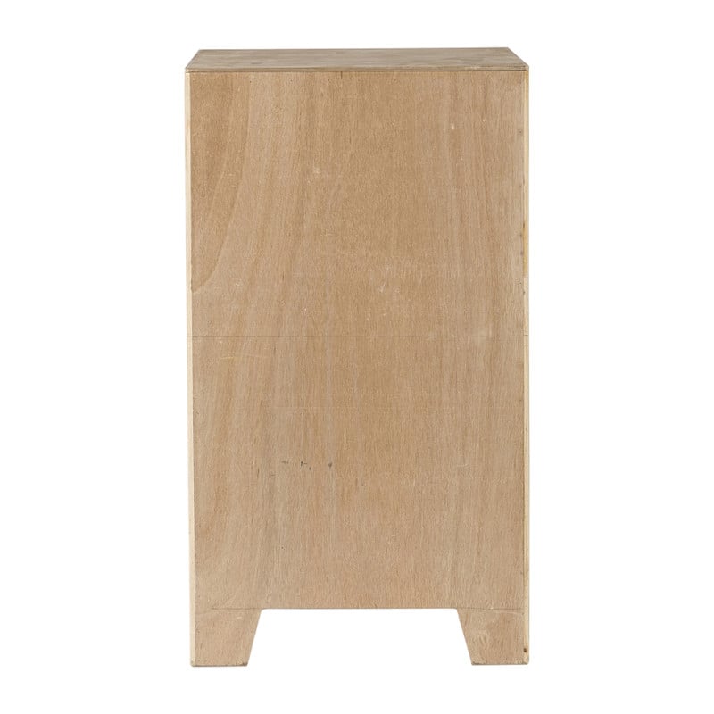 Webbing nachtkastje Bandung - naturel - 80.5x45x40.5 cm