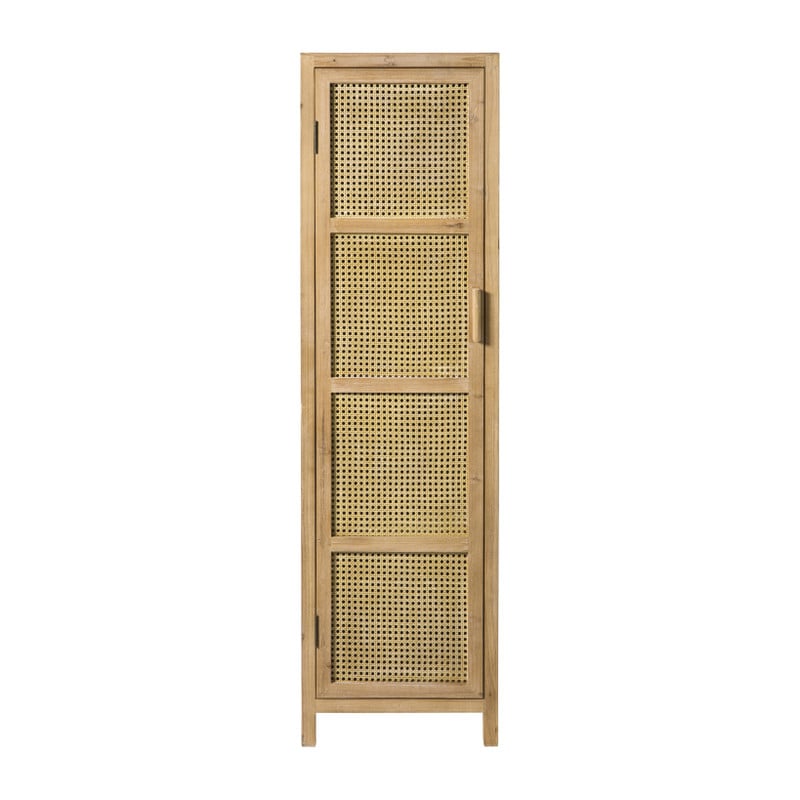 Webbing kast smal Bandung - naturel - 160.5x45x40.5 cm