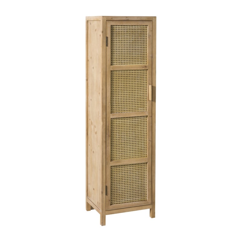 Webbing kast smal Bandung - naturel - 160.5x45x40.5 cm