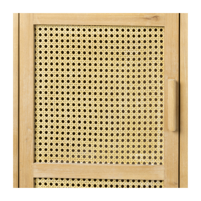 Webbing kast smal Bandung - naturel - 160.5x45x40.5 cm
