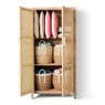 Webbing kast Bandung hoog - naturel - 140x70x40 cm
