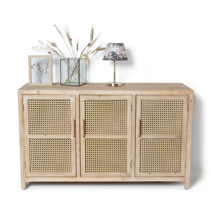 Webbing dressoir Bandung - naturel - 72x120x40 cm
