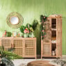 Webbing dressoir Bandung - naturel - 72x120x40 cm