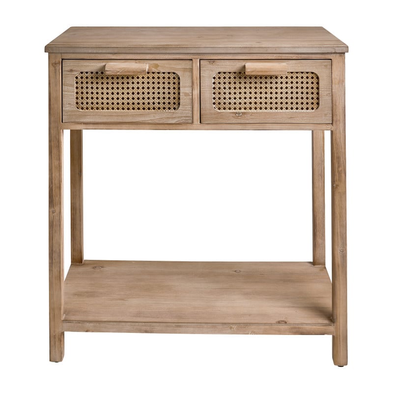 Webbing sidetable Bandung - naturel - 74x40x83 cm