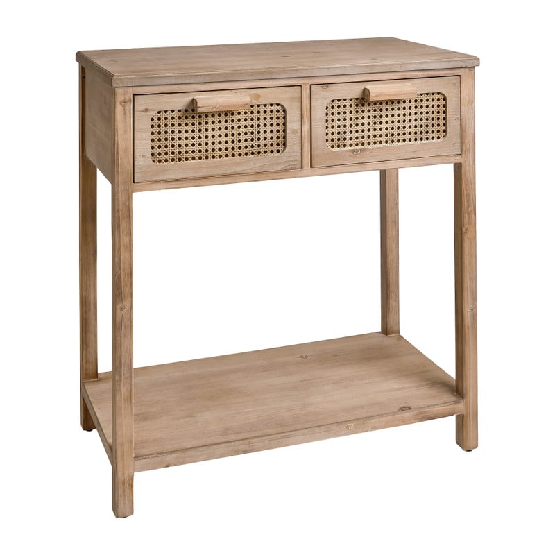 Webbing sidetable Bandung - naturel - 74x40x83 cm