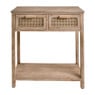 Webbing sidetable Bandung - naturel - 74x40x83 cm