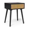 Webbing kastje met lade - zwart - 40x30x52 cm