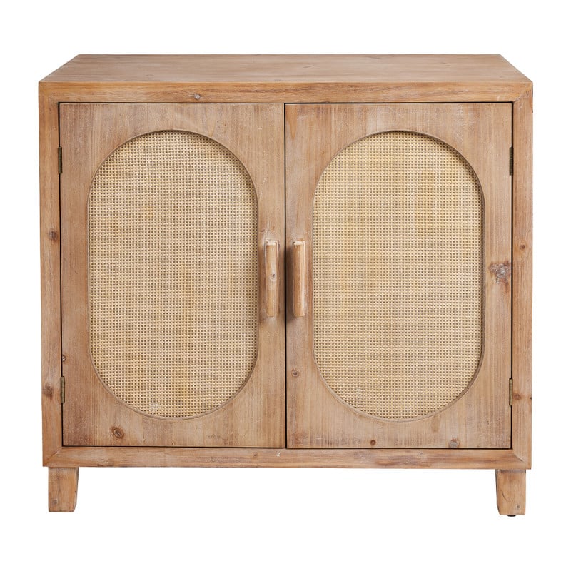 Jute kast Jogya - 2 deuren - 80x40x65 cm