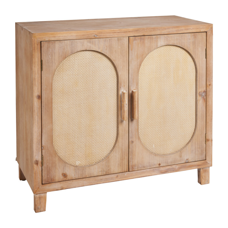 Jute kast Jogya - 2 deuren - 80x40x65 cm