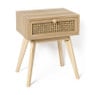 Webbing nachtkastje met lade - 40x30x50 cm 
