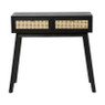Webbing side table 2 laden - zwart - 80x30x70-cm