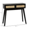 Webbing side table 2 laden - zwart - 80x30x70-cm