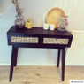 Webbing side table 2 laden - zwart - 80x30x70-cm