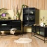 Wandkast Memphis - 155x70.5x35.5 cm