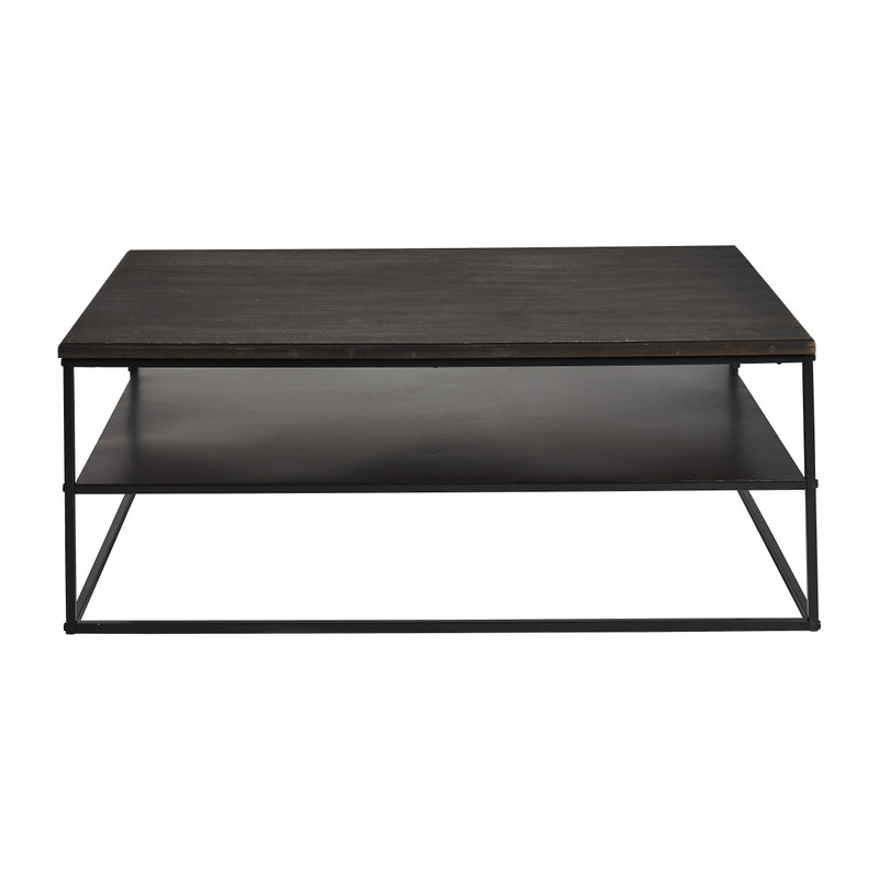 Salontafel Gijs - zwart - 100x60x38 cm