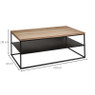 Salontafel Gijs - naturel - 100x60x38 cm