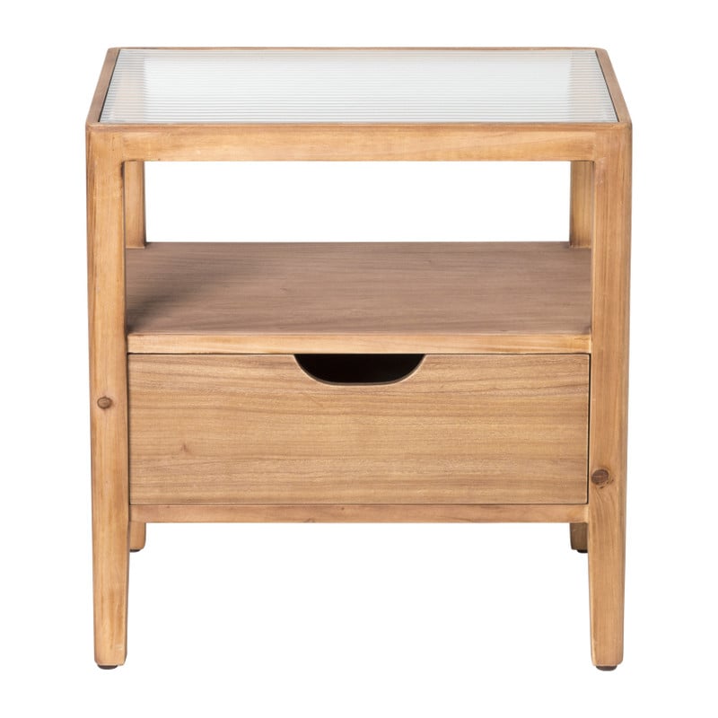 Kastje vintage - bruin - 48.5x46x34 cm