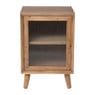Nachtkastje vintage - bruin - 59.5x35.5x40 cm