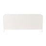 Dressoir Luca met geribbeld glazen deurtjes - offwhite - 50x120x42 cm