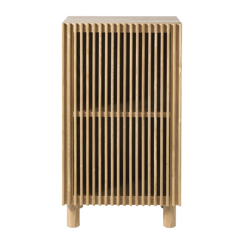 Kast Japandi met deur - bruin - 80x45x33 cm