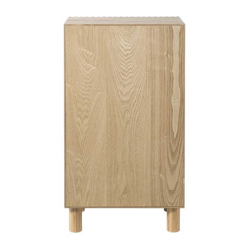 Kast Japandi met deur - bruin - 80x45x33 cm