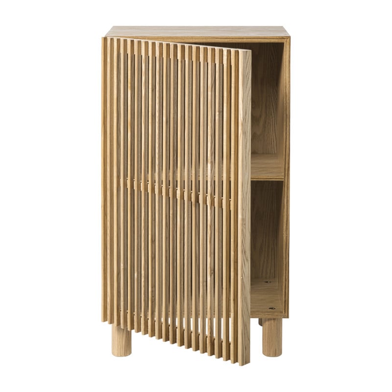 Kast Japandi met deur - bruin - 80x45x33 cm