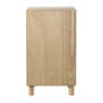 Kast Japandi met deur - bruin - 80x45x33 cm