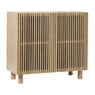 Kast Japandi met 2 deuren - bruin - 72x80x33 cm 
