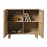 Kast Japandi met 2 deuren - bruin - 72x80x33 cm 
