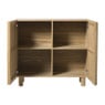 Kast Japandi met 2 deuren - bruin - 72x80x33 cm 