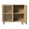 Kast Japandi met 2 deuren - bruin - 72x80x33 cm 