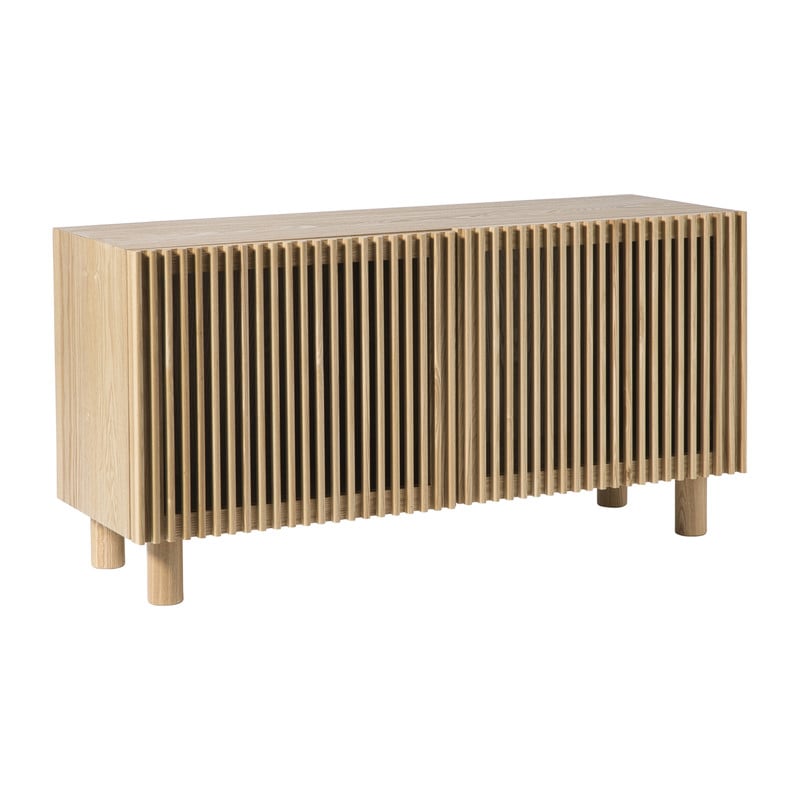 Dressoir Japandi met 2 deuren - bruin - 50x98.5x33 cm