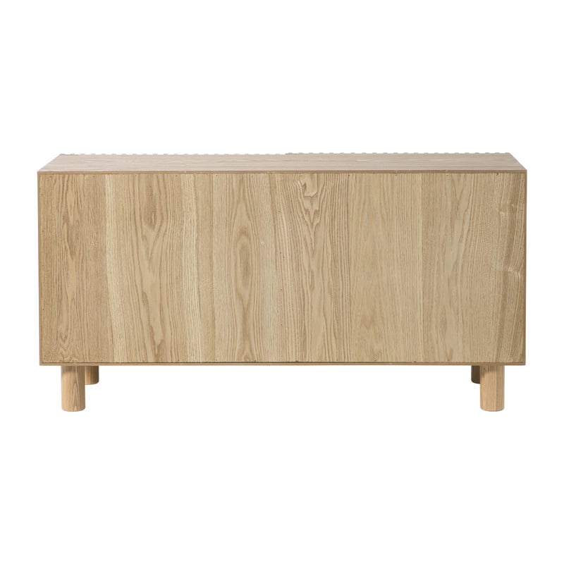 Dressoir Japandi met 2 deuren - bruin - 50x98.5x33 cm