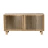 Dressoir Japandi met 2 deuren - bruin - 50x98.5x33 cm
