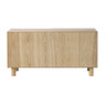 Dressoir Japandi met 2 deuren - bruin - 50x98.5x33 cm