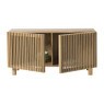 Dressoir Japandi met 2 deuren - bruin - 50x98.5x33 cm