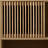 Kast Japandi met schuifdeuren -  bruin - 80x70x31 cm
