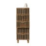 Smalle kast Japandi met 5 lades- bruin - 108x40x31 cm