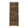 Smalle kast Japandi met 5 lades- bruin - 108x40x31 cm