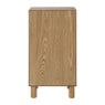 Smalle kast Japandi met 3 lades - bruin -73x40x31 cm