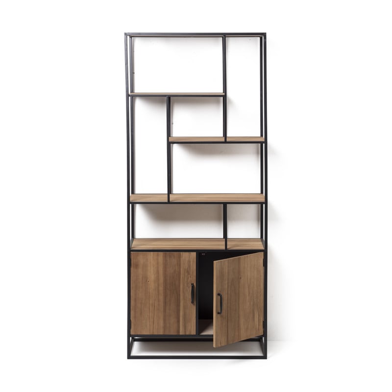 Vakkenkast Charlie met deuren - 170x73x33 cm