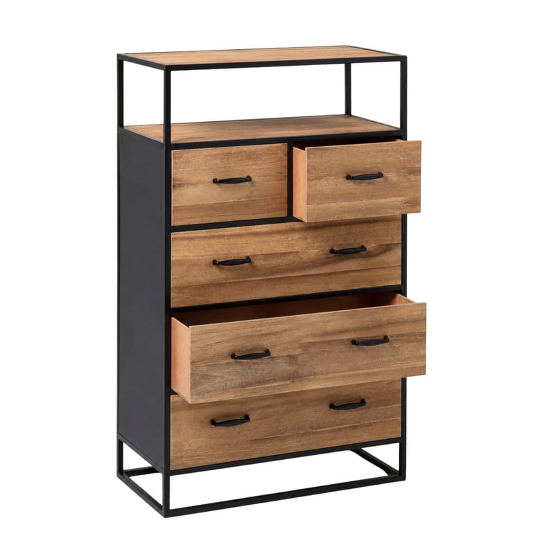 Kast Charlie met 5 laden - 110x70x40 cm